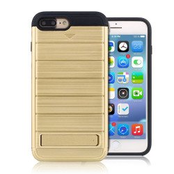 iPhone 7 Plus Card Pocket Hybrid Case (Gold)